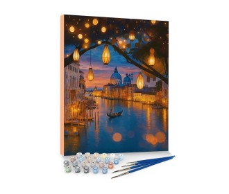 Ζωγραφική με αριθμούς σε καμβά λιμάνι 40x50εκ.