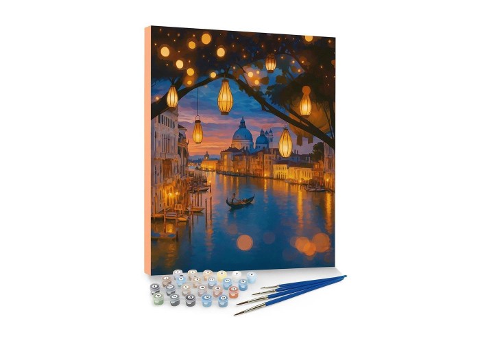 Ζωγραφική με αριθμούς σε καμβά λιμάνι 40x50εκ.