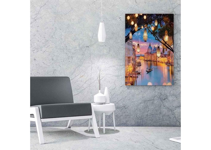 Ζωγραφική με αριθμούς σε καμβά λιμάνι 40x50εκ.