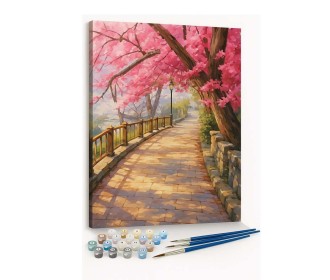 Ζωγραφική με αριθμούς σε καμβά ανθός 40x50εκ.