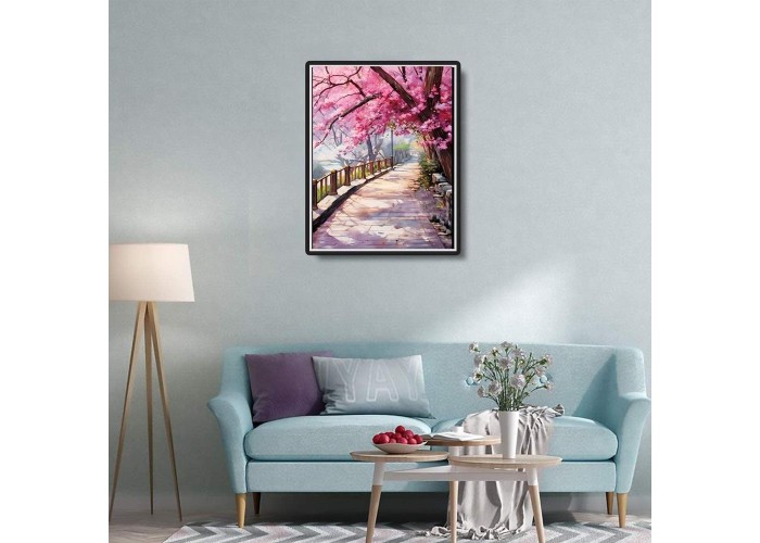 Ζωγραφική με αριθμούς σε καμβά ανθός 40x50εκ.