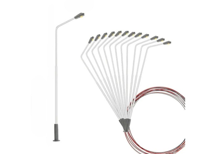 Φωτιστικό μακέτας μεταλλικό 1:75 θερμό φως Υ14.2εκ.