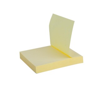 Αυτοκόλλητα χαρτάκια κίτρινα 7,6x5,1εκ. 100φ. (διαφημιστικό)