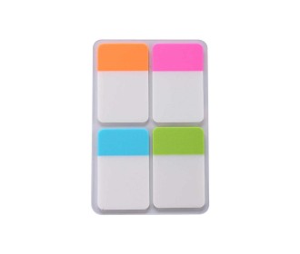 Σελιδοδείκτες διάφανοι 4,4x1,2εκ. 20 φύλλα/ χρώμα