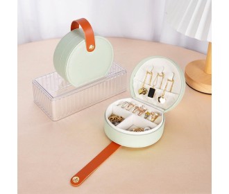 Θήκη κοσμημάτων μικρή πράσινη PU Υ5x10x9εκ. Θήκη κοσμημάτων μικρή πράσινη PU Υ5x10x9εκ.