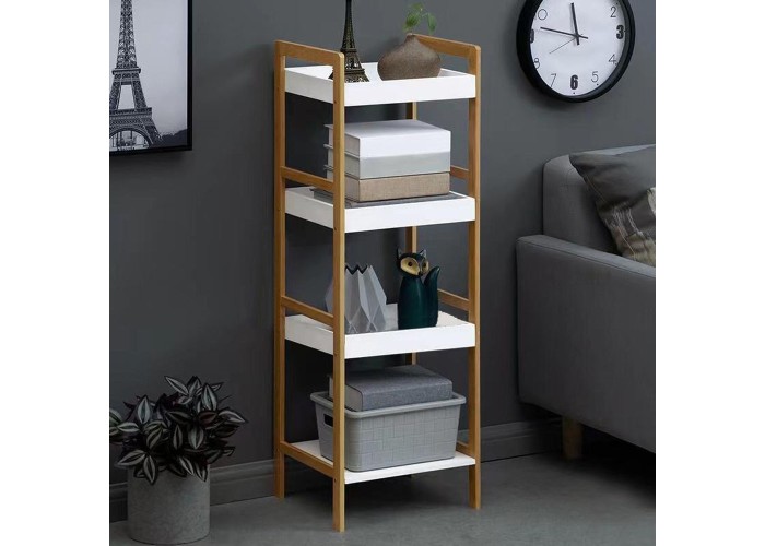 Ραφιέρα 4 επιπέδων Nextdeco μπαμπού Υ98x35x30εκ