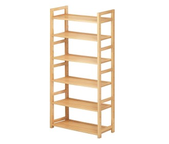 Βιβλιοθήκη Nextdeco από μπαμπού 6 επιπέδων Υ155x70x25εκ.