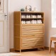 Παπουτσοθήκη 7 επιπέδων Nextdeco μπαμπού Υ106x80x32εκ. μεσαία