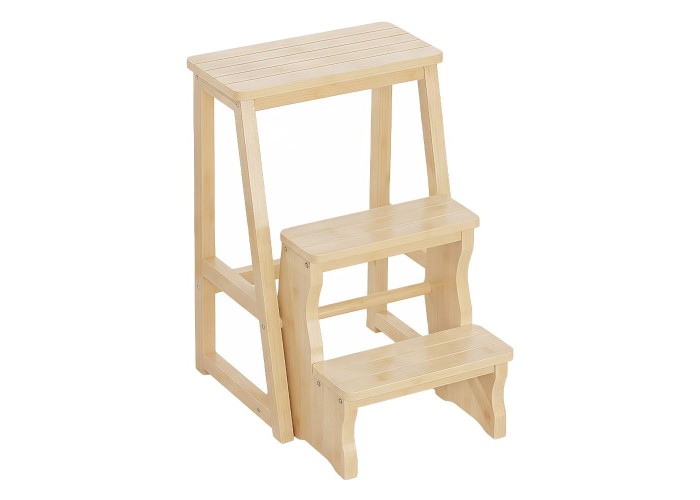 Σκάλα - σκαμπό Nextdeco μπαμπού Υ64x43x57εκ.