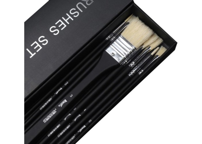 Πινέλα ζωγραφικής μακριά λαβή σετ 10 τεμαχίων Πινέλα ζωγραφικής μακριά λαβή σετ 10 τεμαχίων