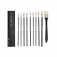 Πινέλα ζωγραφικής μακριά λαβή σετ 10 τεμαχίων Πινέλα ζωγραφικής μακριά λαβή σετ 10 τεμαχίων