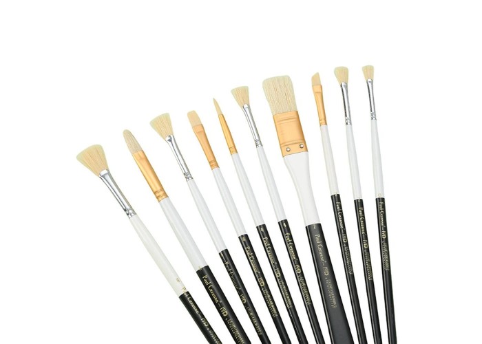 Πινέλα ζωγραφικής μακριά λαβή σετ 10 τεμαχίων Πινέλα ζωγραφικής μακριά λαβή σετ 10 τεμαχίων