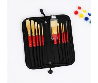 Πινέλα ζωγραφικής μακριά λαβή σετ 10 τεμαχίων σε θήκη Πινέλα ζωγραφικής μακριά λαβή σετ 10 τεμαχίων σε θήκη