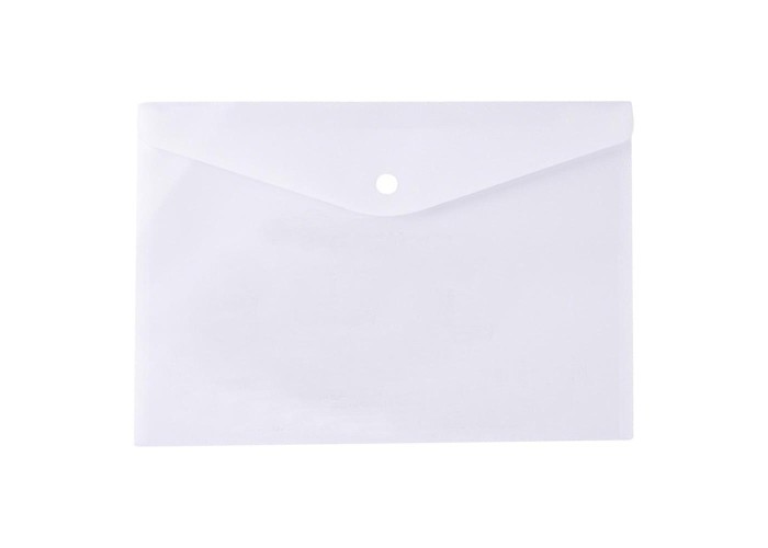 Φάκελος με κουμπί PP (πολυπροπυλένιο) λευκός γαλακτερός Β5+ 25x18εκ. Φάκελος με κουμπί PP (πολυπροπυλένιο) λευκός γαλακτερός Β5+ 25x18εκ.