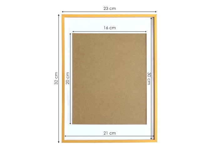 Κορνίζα τοίχου μεταλλική χρυσή με ακρυλικό τζάμι 30x21εκ. Κορνίζα τοίχου μεταλλική χρυσή με ακρυλικό τζάμι 30x21εκ.