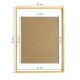 Κορνίζα τοίχου μεταλλική χρυσή με ακρυλικό τζάμι 30x21εκ. Κορνίζα τοίχου μεταλλική χρυσή με ακρυλικό τζάμι 30x21εκ.