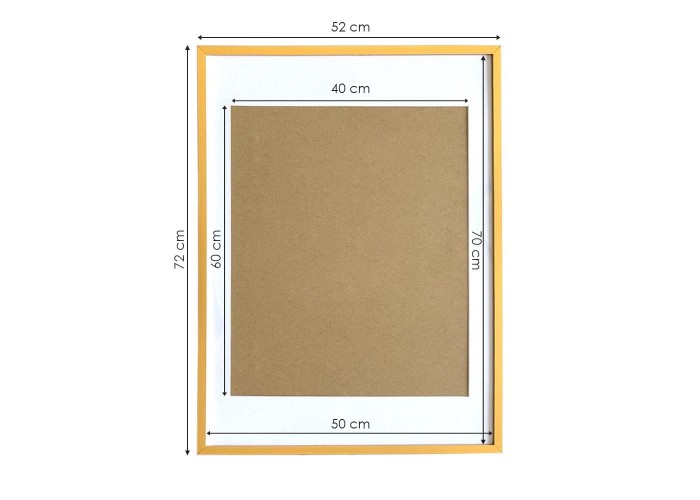 Κορνίζα τοίχου μεταλλική χρυσή με ακρυλικό τζάμι 70x50εκ. Κορνίζα τοίχου μεταλλική χρυσή με ακρυλικό τζάμι 70x50εκ.