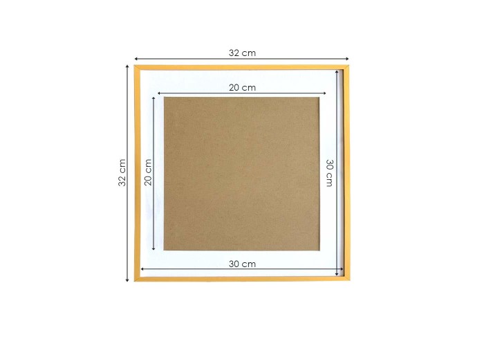 Κορνίζα τοίχου μεταλλική χρυσή με ακρυλικό τζάμι 30x30εκ. Κορνίζα τοίχου μεταλλική χρυσή με ακρυλικό τζάμι 30x30εκ.