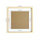 Κορνίζα τοίχου μεταλλική χρυσή με ακρυλικό τζάμι 40x40εκ. Κορνίζα τοίχου μεταλλική χρυσή με ακρυλικό τζάμι 40x40εκ.