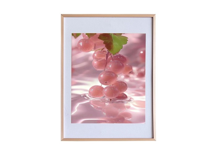 Κορνίζα τοίχου μεταλλική ροζ-χρυσή με ακρυλικό τζάμι 30x21εκ. Κορνίζα τοίχου μεταλλική ροζ-χρυσή με ακρυλικό τζάμι 30x21εκ.