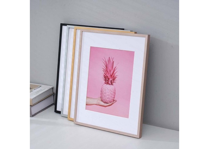 Κορνίζα τοίχου μεταλλική ροζ-χρυσή με ακρυλικό τζάμι 30x21εκ. Κορνίζα τοίχου μεταλλική ροζ-χρυσή με ακρυλικό τζάμι 30x21εκ.