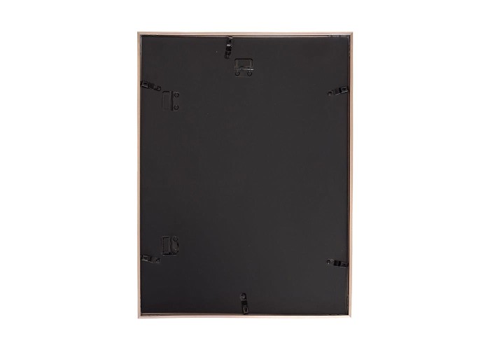 Κορνίζα τοίχου μεταλλική ροζ-χρυσή με ακρυλικό τζάμι 60x40εκ.