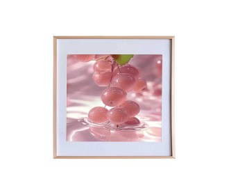 Κορνίζα τοίχου μεταλλική ροζ-χρυσή με ακρυλικό τζάμι 30x30εκ.