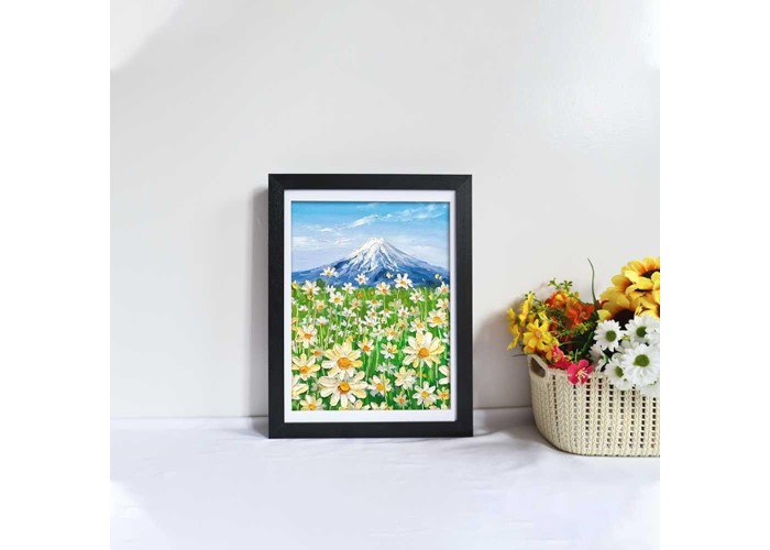 Κορνίζα για παιδικές ζωγραφιές Α4 με χώρο αποθήκευσης, μαύρη Υ30×21εκ.