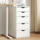 Συρταριέρα 5 συρταριών  Nextdeco MDF λευκή Υ70×58×36εκ.