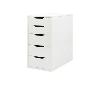 Συρταριέρα 5 συρταριών Nextdeco MDF λευκή Υ70×58×36εκ. Συρταριέρα 5 συρταριών Nextdeco MDF λευκή Υ70×58×36εκ.