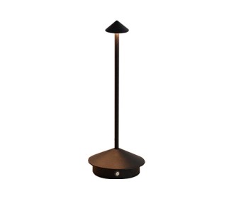 Επιτραπέζιο LED φωτιστικό επαναφορτιζόμενο μαύρο 3W Υ30×10.5εκ.