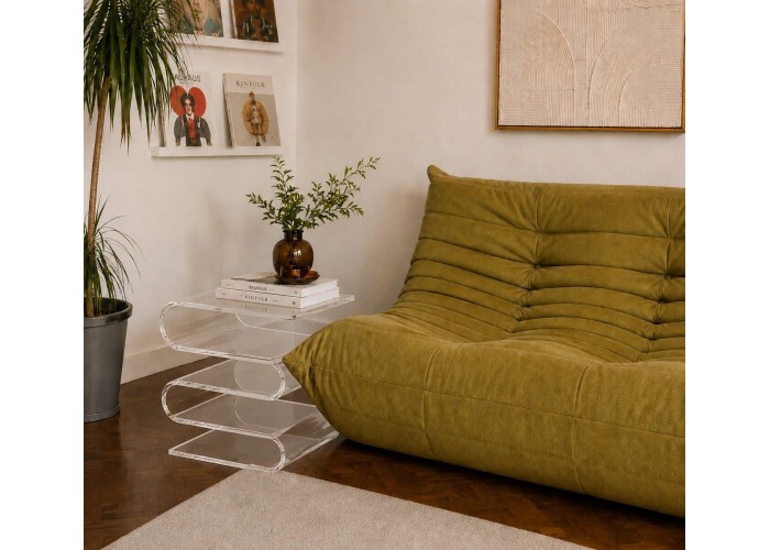 Τραπεζάκι - Κομοδίνο Nextdeco S Shape ακρυλικό διάφανο Υ43x34x30εκ. Τραπεζάκι - Κομοδίνο Nextdeco S Shape ακρυλικό διάφανο Υ43x34x30εκ.