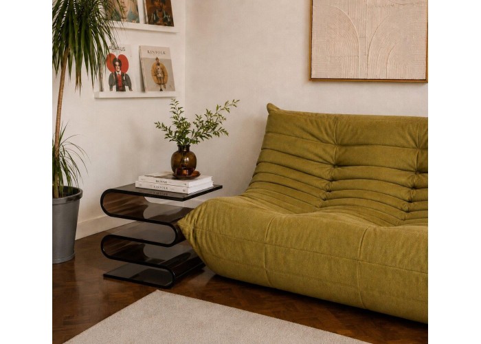 Τραπεζάκι - Κομοδίνο Nextdeco S Shape ακρυλικό καφέ Υ43x34x30εκ. Τραπεζάκι - Κομοδίνο Nextdeco S Shape ακρυλικό καφέ Υ43x34x30εκ.