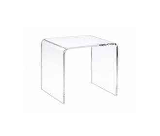 Τραπεζάκι - Κομοδίνο Nextdeco P Shape ακρυλικό διάφανο Υ45x40x30εκ.
