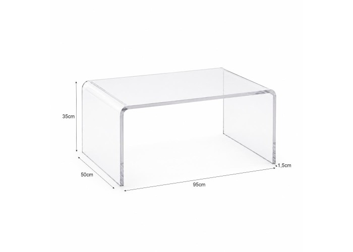 Τραπεζάκι σαλονιού Nextdeco ακρυλικό διάφανο Υ35x95x50εκ. Τραπεζάκι σαλονιού Nextdeco ακρυλικό διάφανο Υ35x95x50εκ.