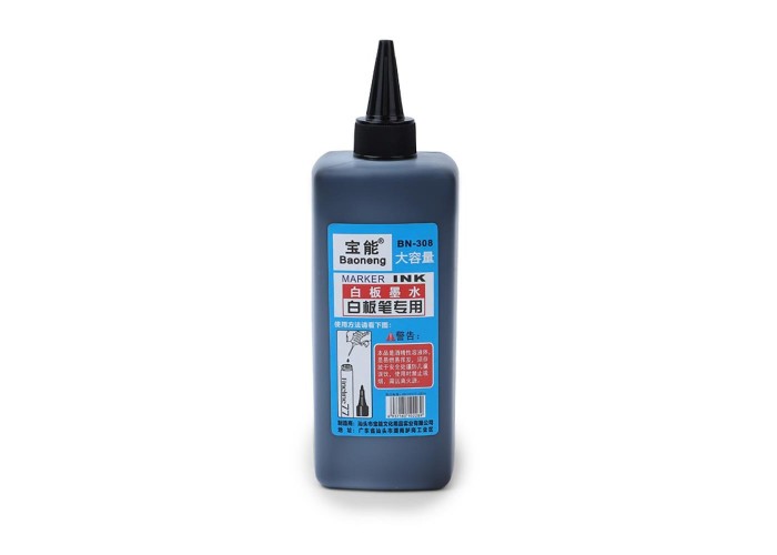 Μελάνι για μαρκαδόρο πίνακα μαύρο 350 ml Μελάνι για μαρκαδόρο πίνακα μαύρο 350 ml