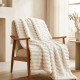 Κουβέρτα faux fur λευκή 150x200εκ.