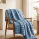 Κουβέρτα faux fur μπλε 150x200εκ. Κουβέρτα faux fur μπλε 150x200εκ.
