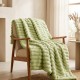 Κουβέρτα faux fur πράσινη 150x200εκ.