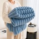 Κουβέρτα faux fur μπλε 200x230εκ.