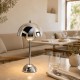 Φωτιστικό επιτραπέζιο Nextdeco LED μεταλλικό και ακρυλικό ασημί αφής Φ18xΥ31εκ.