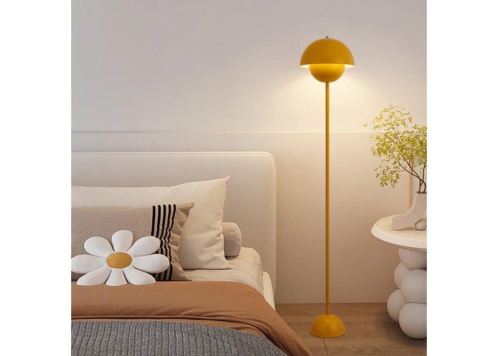 Φωτιστικό δαπέδου Nextdeco LED μεταλλικό κίτρινο Υ165εκ. Φωτιστικό δαπέδου Nextdeco LED μεταλλικό κίτρινο Υ165εκ.