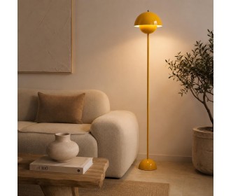 Φωτιστικό δαπέδου Nextdeco LED μεταλλικό κίτρινο Υ165εκ.