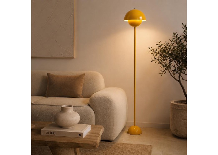 Φωτιστικό δαπέδου Nextdeco LED μεταλλικό κίτρινο Υ165εκ. Φωτιστικό δαπέδου Nextdeco LED μεταλλικό κίτρινο Υ165εκ.