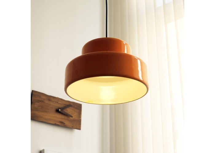 Φωτιστικό οροφής κρεμαστό Nextdeco μεταλλικό πορτοκαλί Φ34xΥ21εκ. Φωτιστικό οροφής κρεμαστό Nextdeco μεταλλικό πορτοκαλί Φ34xΥ21εκ.