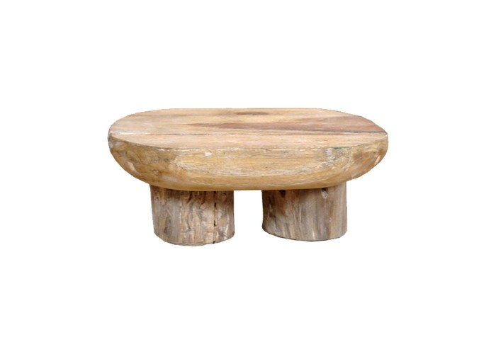 Τραπεζάκι Nextdeco μασίφ ξύλο teak Υ23×28×22εκ.