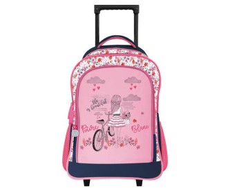 Βagtrotter τσάντα τρόλευ Poivre Blanc Blue Υ43x32x15εκ.