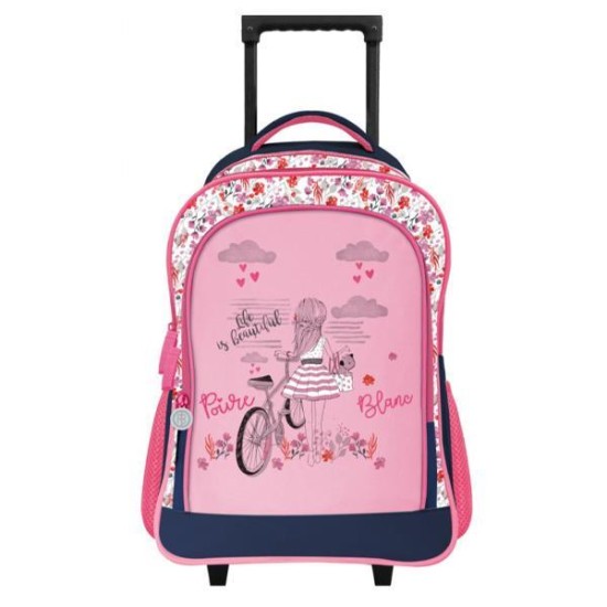 Βagtrotter τσάντα τρόλευ Poivre Blanc Blue Υ43x32x15εκ.