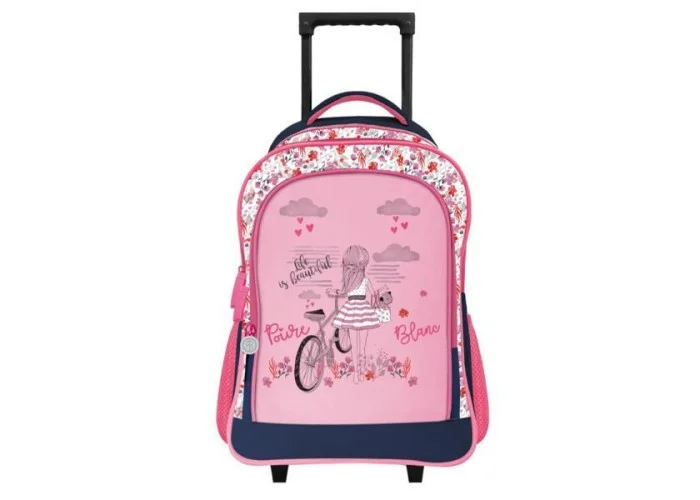 Βagtrotter τσάντα τρόλευ Poivre Blanc Blue Υ43x32x15εκ.