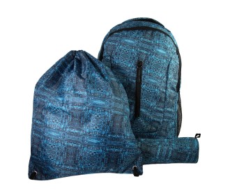 Σακίδιο τσάντα γυμναστικής - μολυβοθήκη No Name Blue Σακίδιο τσάντα γυμναστικής - μολυβοθήκη No Name Blue